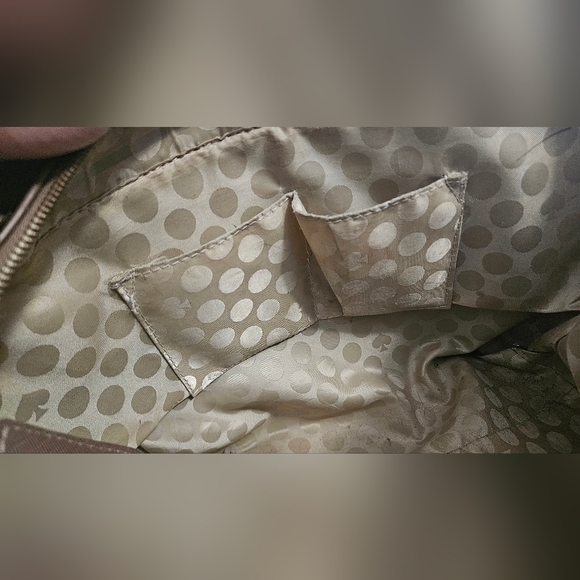 KATE SPADE Cedar Creek Collection Leather Large Tote In Lightbrown/mauve. - Picture 15 of 16